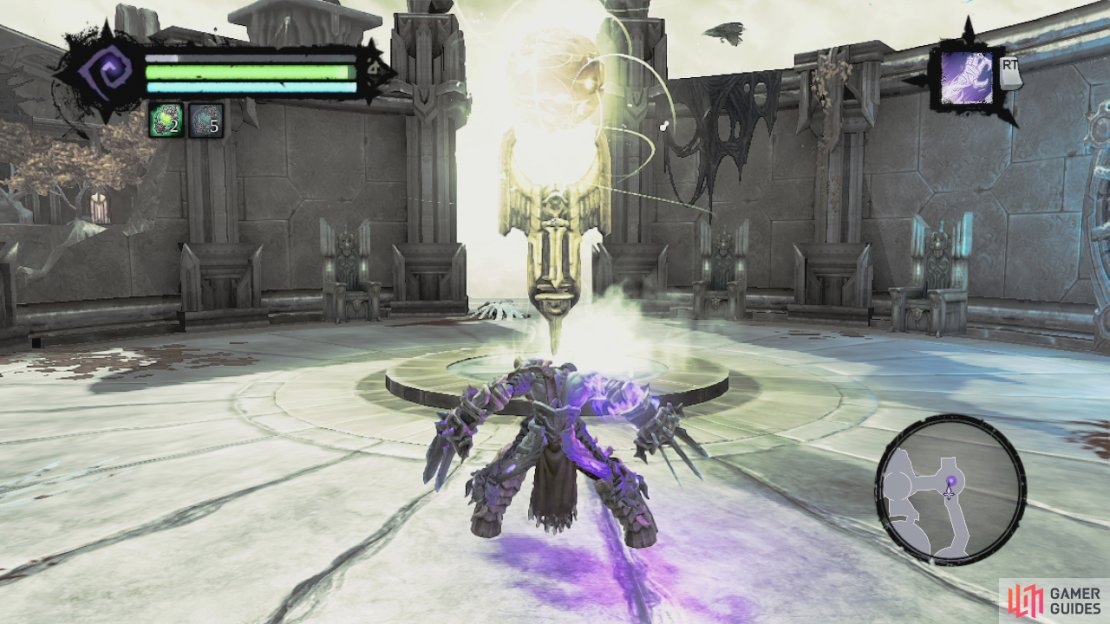 Enter the circular room here to meet a new enemy - the sycophant. These guys will teleport all over the place and try to catch you off guard. Keep an eye out for charging electricity, if you see this, dodge because the sycophant is invisible in this area and is about to unleash a charge attack at you. There&rsquo;s not much else to them really, just wait for them to attack, dodge it and then lay into them. After killing three of these things, the door will open, granting you access to the next area.