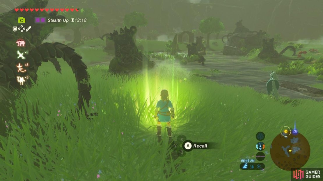 The final memory is located in a swamp filled with dead Guardians