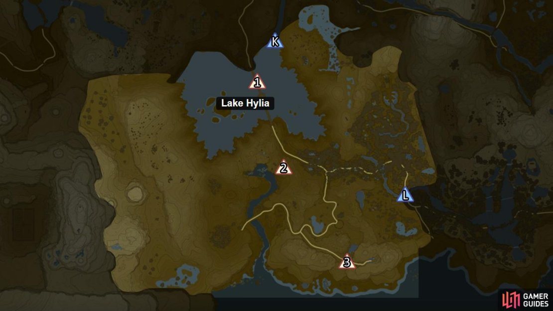 Locations of the floating platforms in the Lake region.