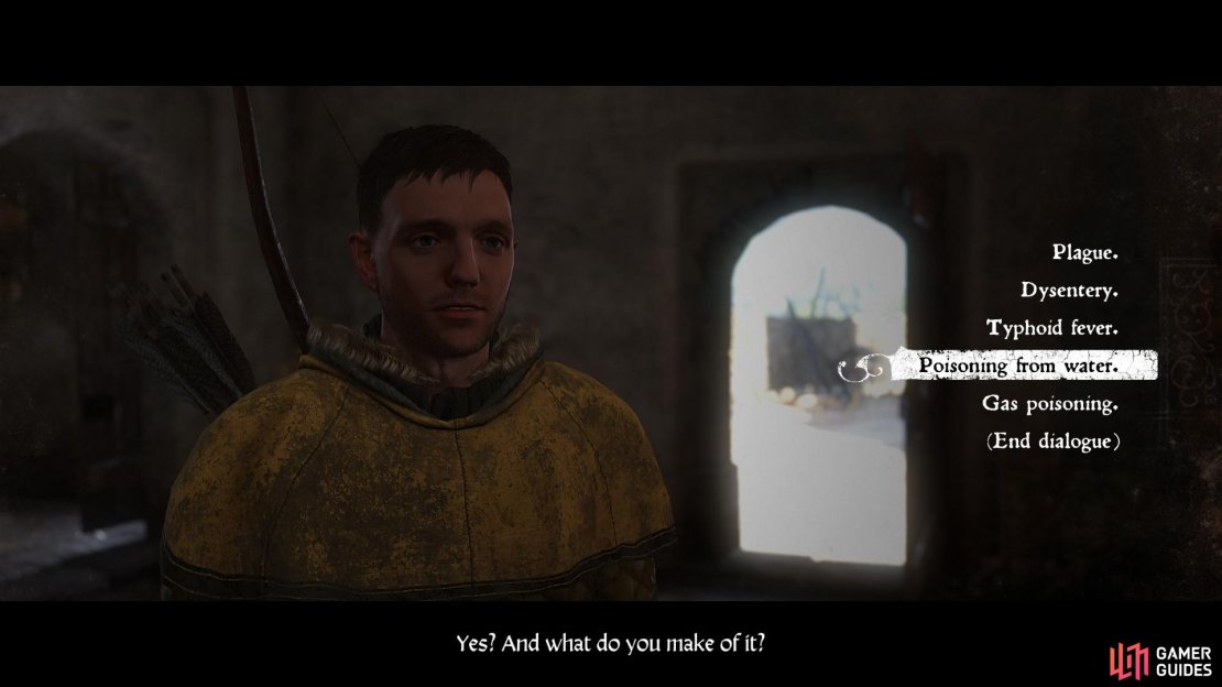 Tell Brother Nicodemus that the diagnosis is poisoning from water.