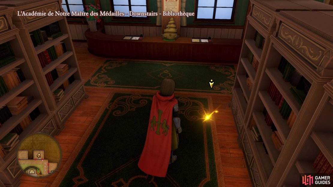 The Bunny Girl&rsquo;s Bible is located in the library at the Mini Medal Academy