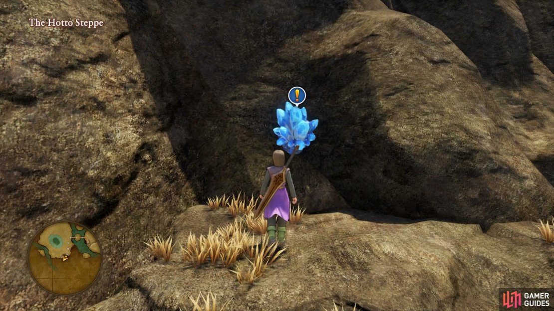 There&rsquo;s a Crystal gathering point nearby where you can snag yourself some Iron Ore.