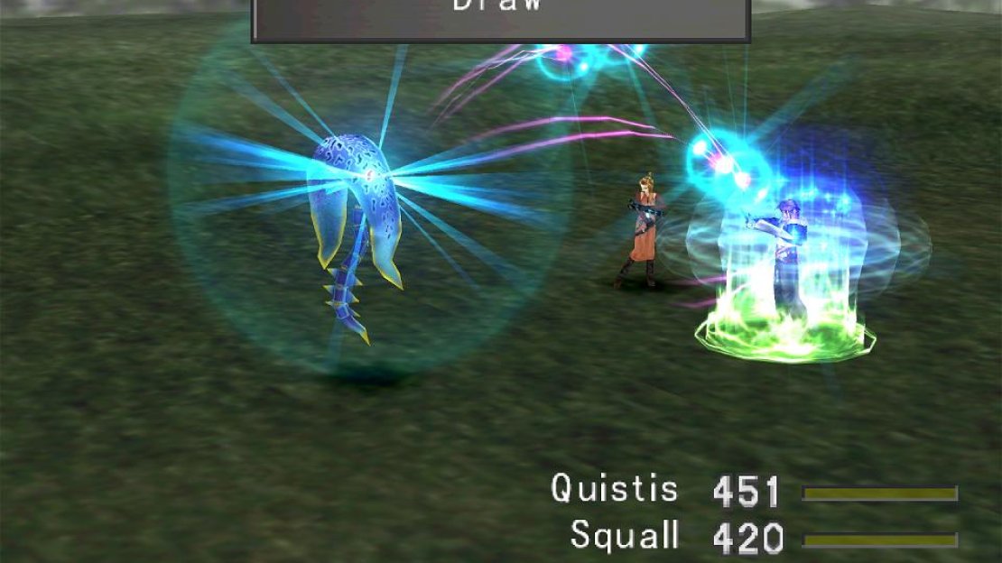 You can draw and stock magic from virtually every enemy in the game.