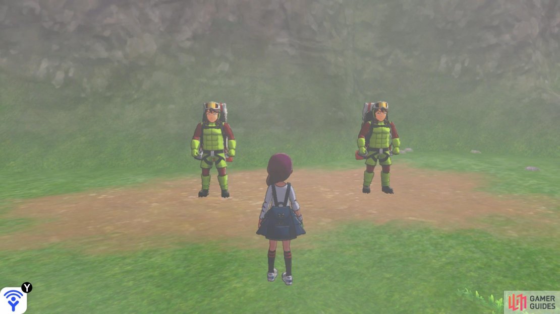 You’ll find the Digging Duo just before you reach the Pokémon Nursery.