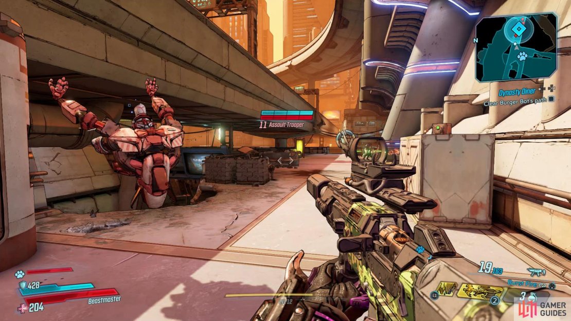 Clear the Burger Bot&rsquo;s path. 