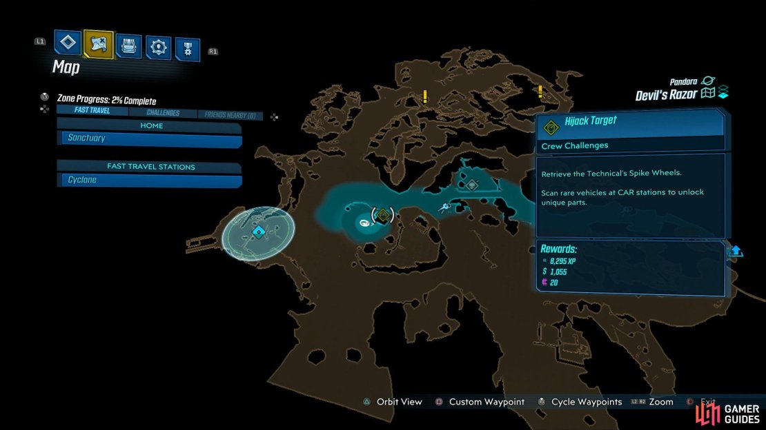 Dusty Acres can be found to the east of Roland&rsquo;s Rest