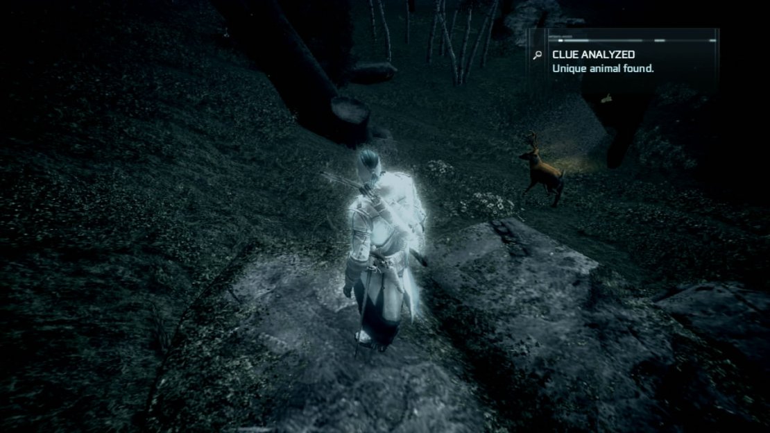 In my game, I found the deer patrolling back and forward along a dirt path below a rocky outcropping. To kill the deer, I waited for it on the rocks above the path and air assassinated it as it walked by. When its dead, skin it and return to the hunting lodge.