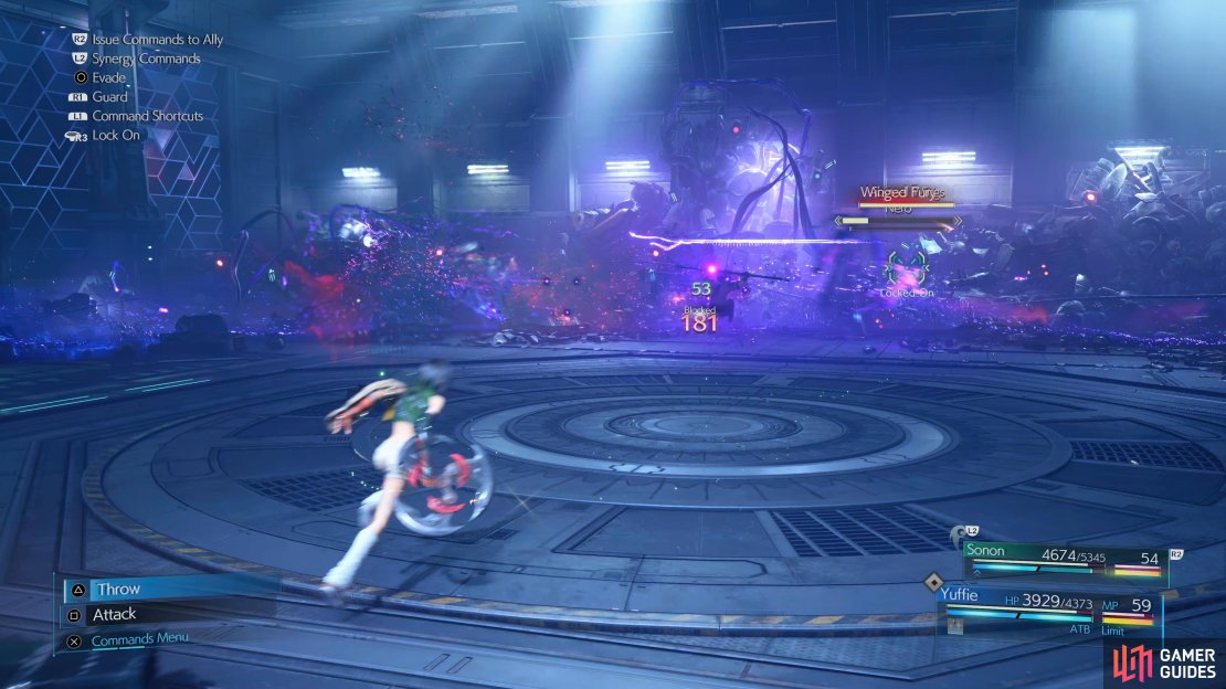 Winged Fury is a deadly combo in a straight line