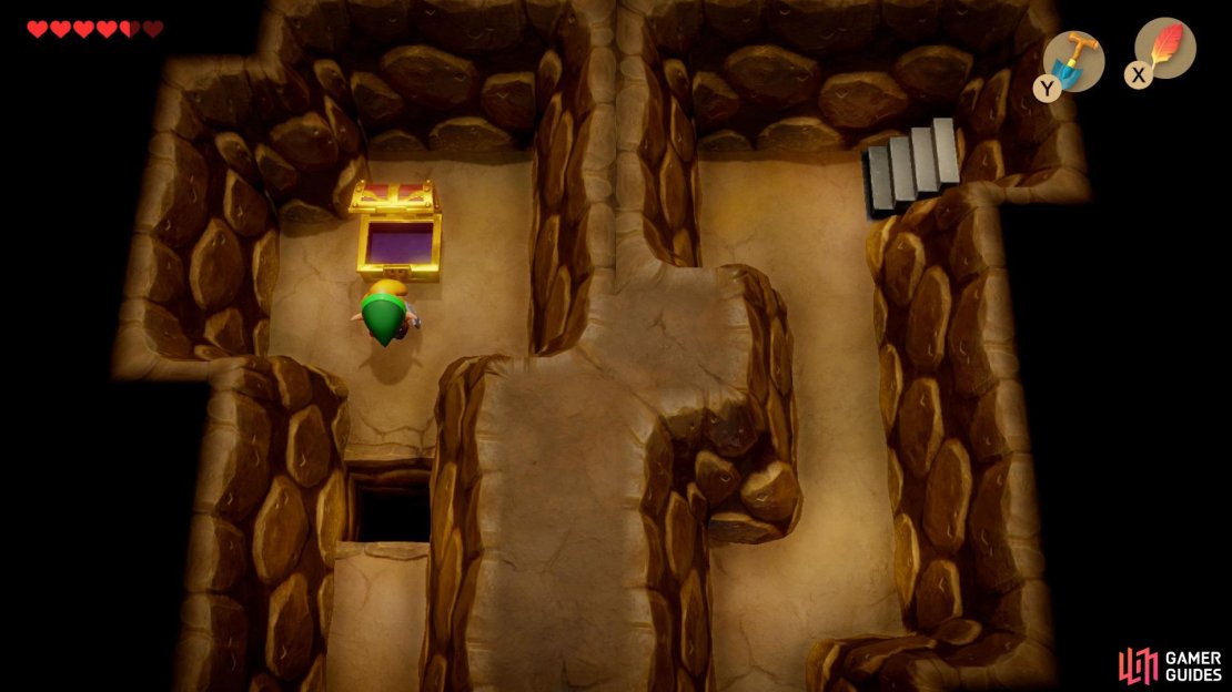 Once you&rsquo;ve acquired the five golden leaves and gone down Richard&rsquo;s secret stairs, open the chest to the left for Secret Seashell.