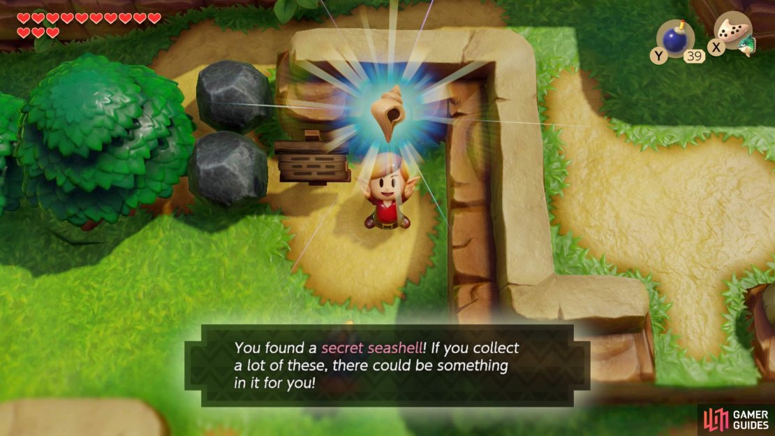 Remove the stone to the right of the sign on your way into Tabahl Wasteland to find a Secret Seashell.
