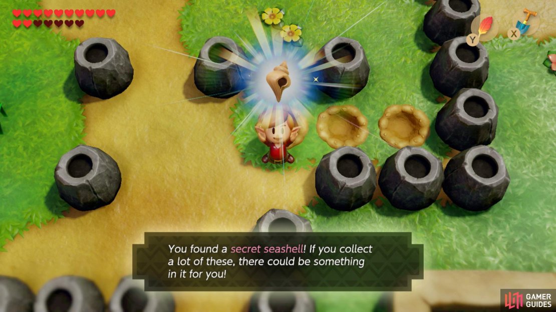 Head to the island to the left of Catfish&rsquo;s and remove the stone to find a Secret Seashell.