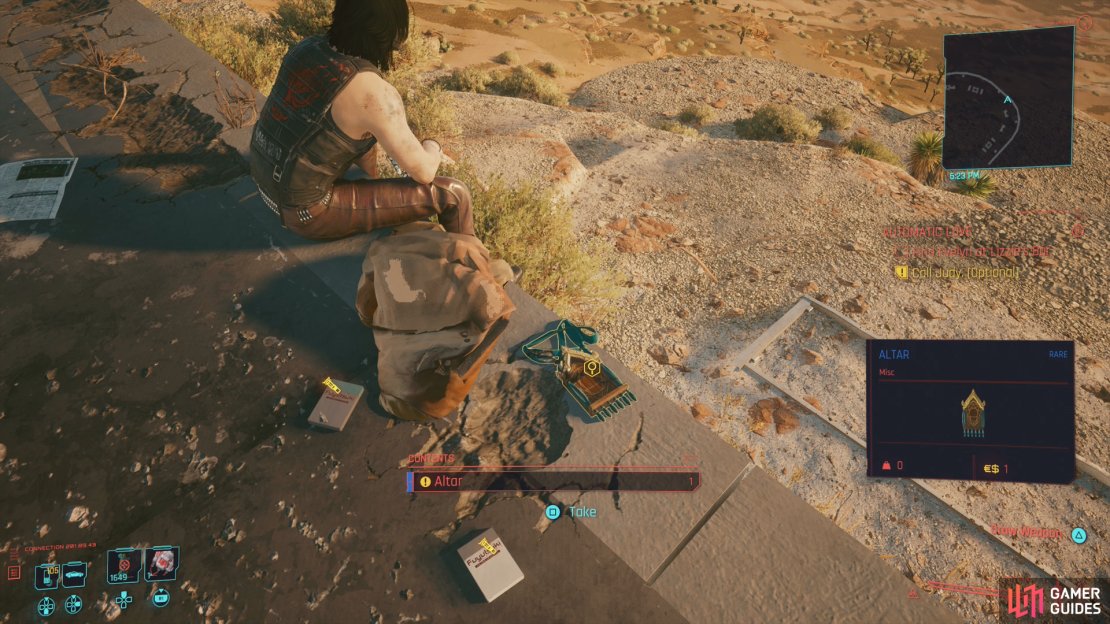 Complete the final meditation session with the Zen Master and he&rsquo;ll leave behind the &ldquo;Altar&rdquo; item.