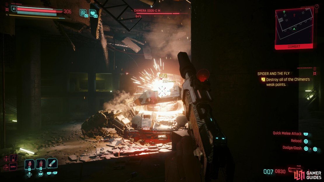 During the first phase of fight you&rsquo;ll be incentivized to target weakpoints that appear on the Chimera&rsquo;s hull.
