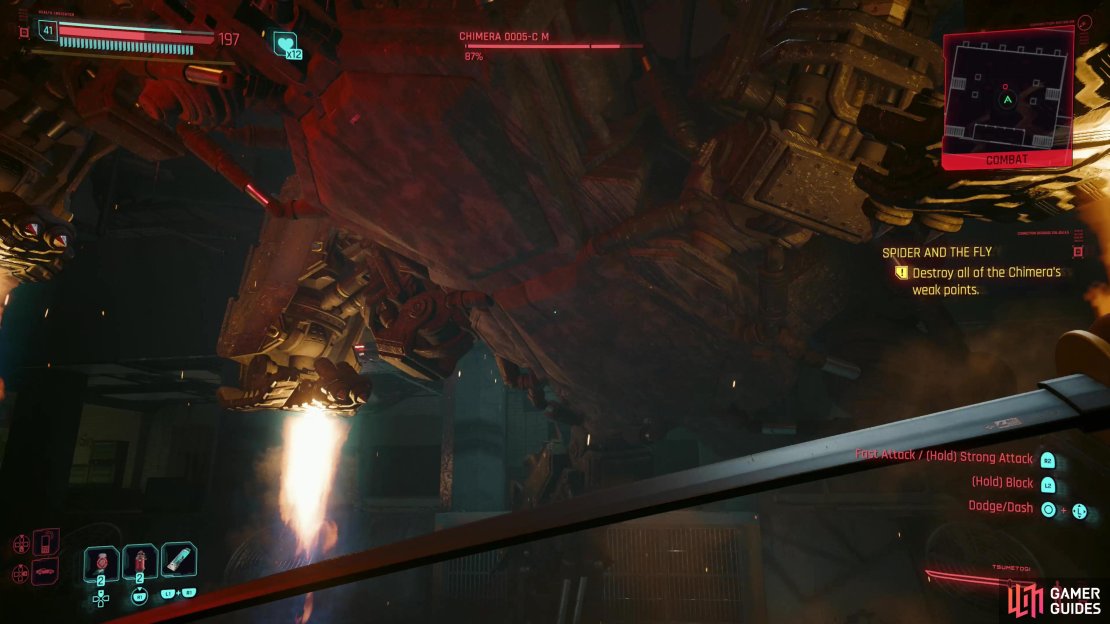 While rarely used, the Chimera has two stomp attacks it&rsquo;ll use against pests in melee.