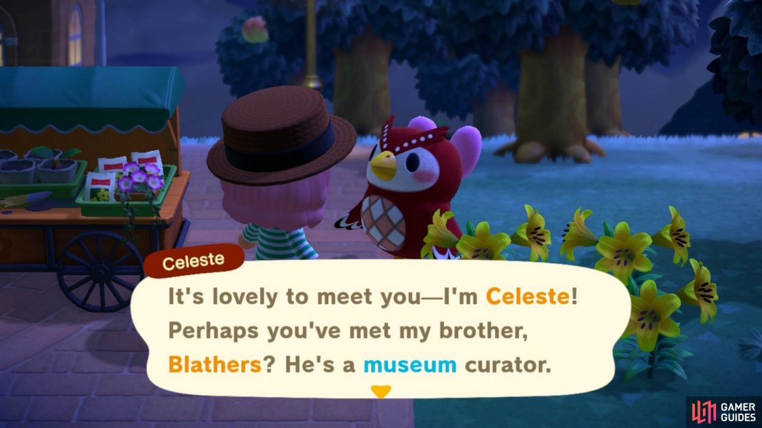 Celeste is Blathers&rsquo; sister! 