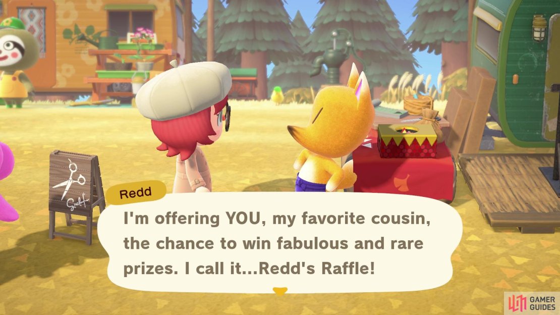 Redd will sell art and also host a raffle&hellip;totally legit.