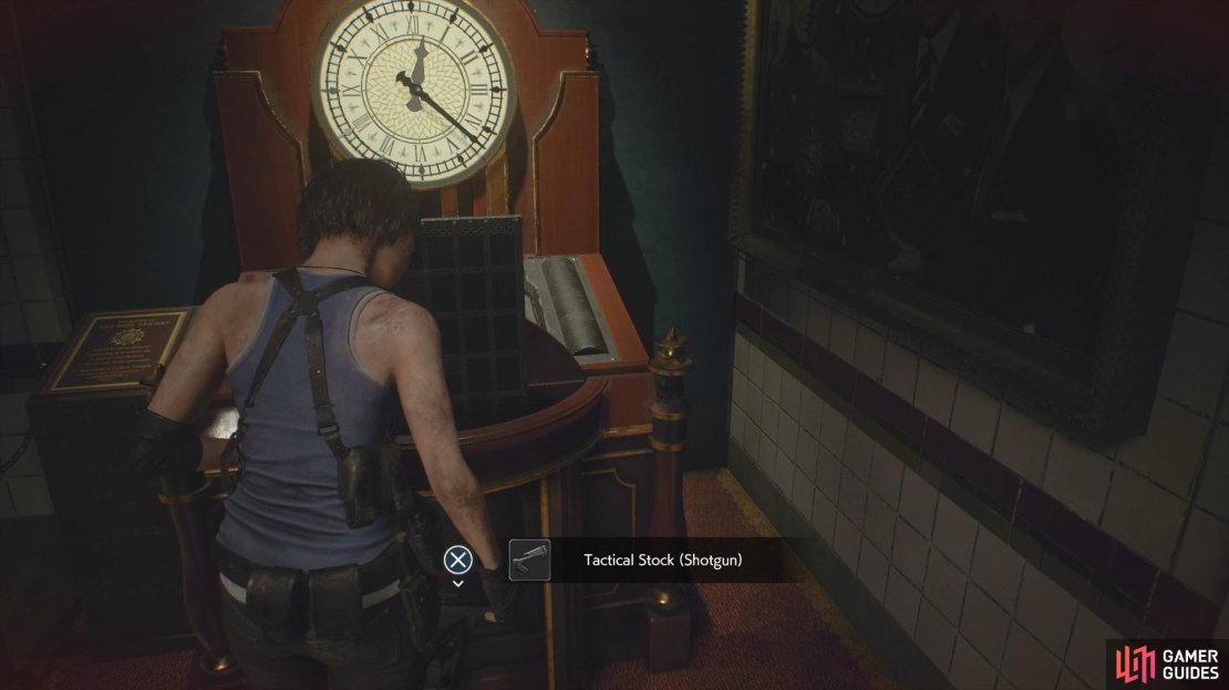 Place the two Jewels you&rsquo;ve acquired so far to obtain an attachment for the Shotgun.