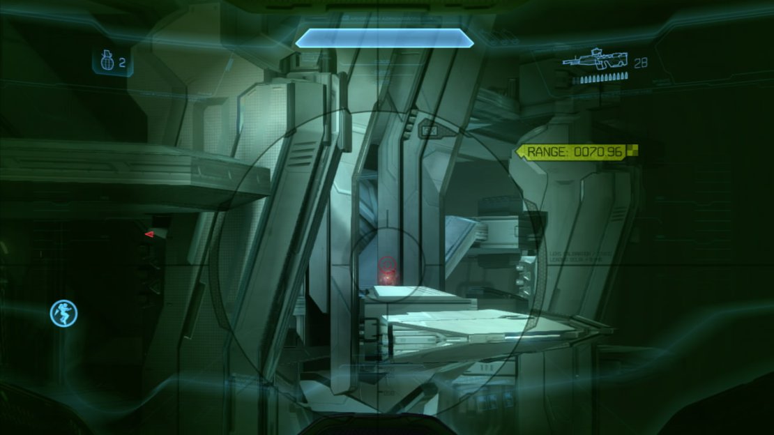 When we stop at the first structure, you&rsquo;ll need to head across the Lightbridge to the structure, work your way through the various groups of grunts and jackals until you reach the top platform with the button to re-activate the gondola.  Kill the elites and any other enemies here and then work your way back down the opposite side of the structure, killing the knights as you go and return across a new Lightbridge to the gondola. Kill the knight and crawlers that have boarded it in your absence and hit the switch up top to start it moving again. As it does start up, a pair of knights will spawn on board, so kill them.