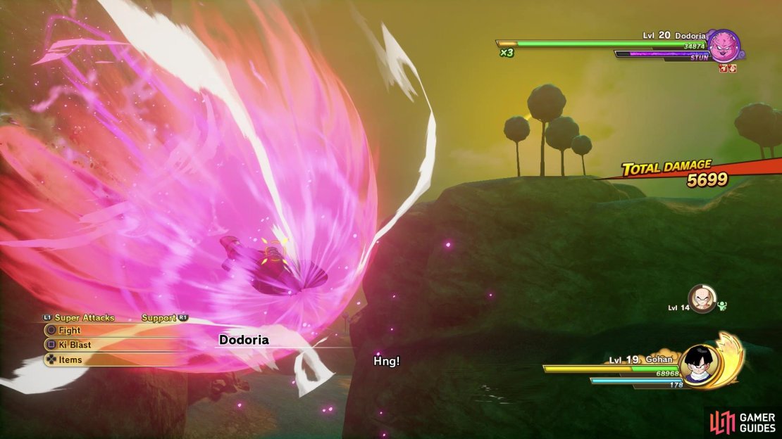 Dodoria&rsquo;s Head Ram attack is quick, so be prepared for it at any time