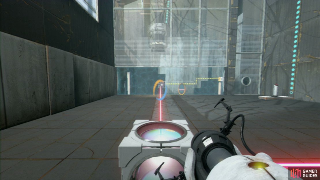 Now it&rsquo;s just a simple matter of lining up the Cube with the beam receiver and dropping it.