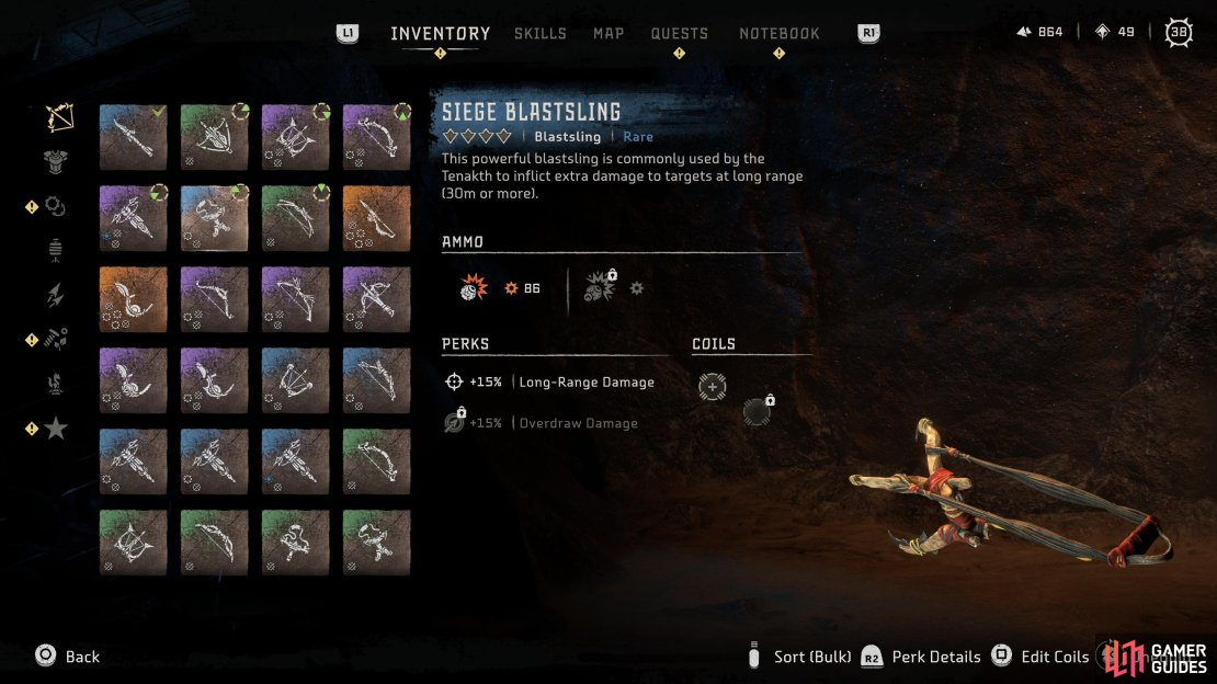 Overview of the Siege Blastsling.
