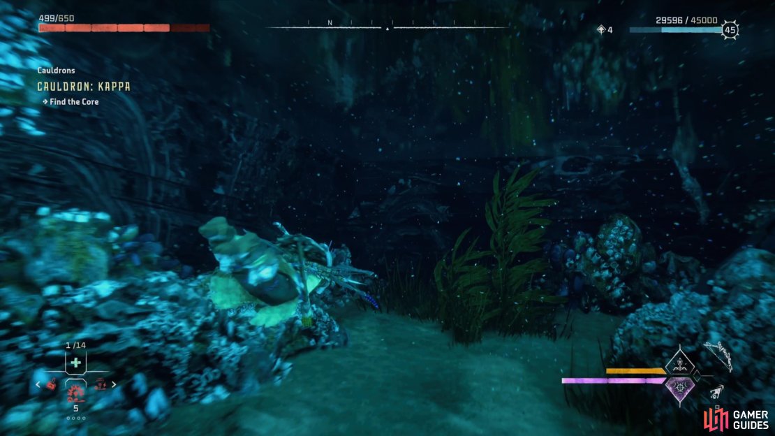 The first part is underwater, so you&rsquo;ll need the Diving Mask before you can do it successfully.