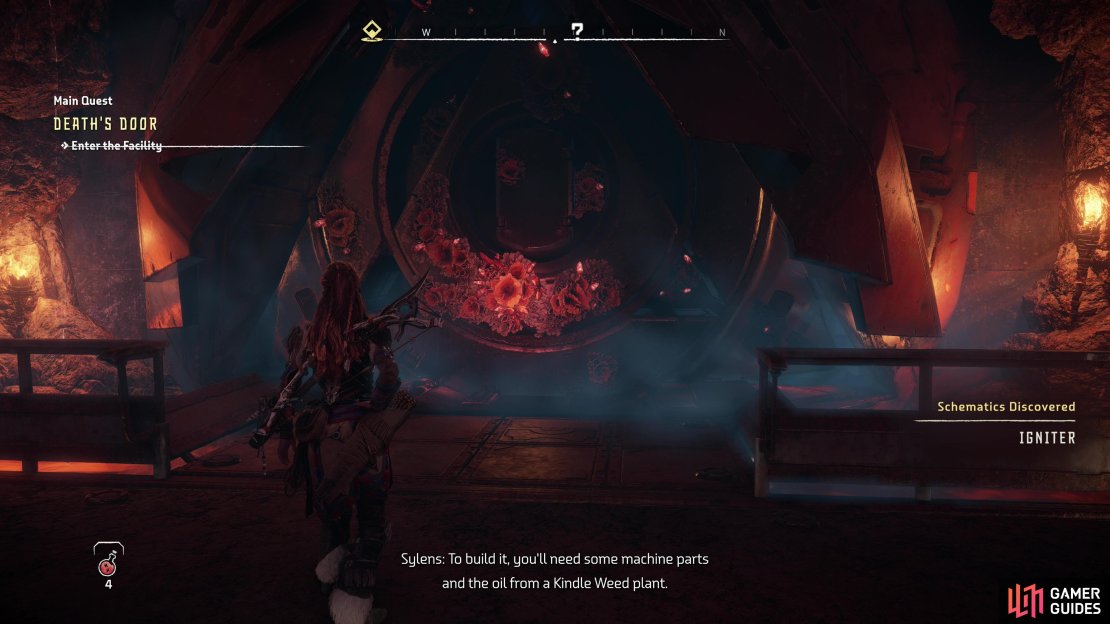 To bypass a Firegleam-encrusted door you&rsquo;ll need to craft an Igniter.