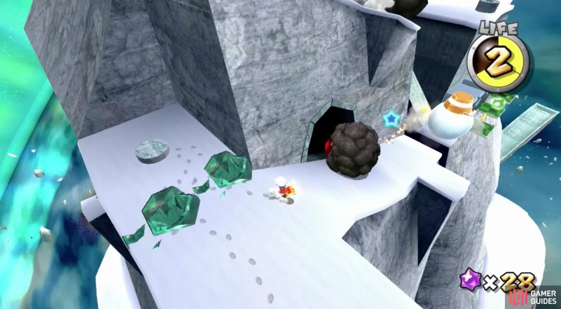 Boulder&rsquo;s will emerge from caverns on the side of the walls. 