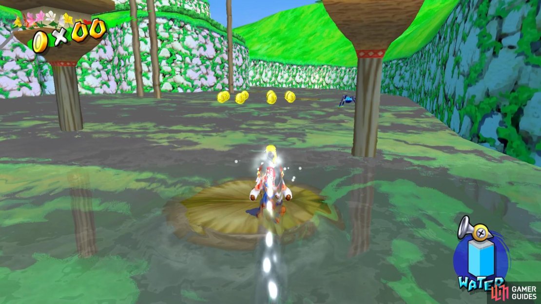 Make sure you don&rsquo;t fall in the dirty lake or you&rsquo;ll take damage!