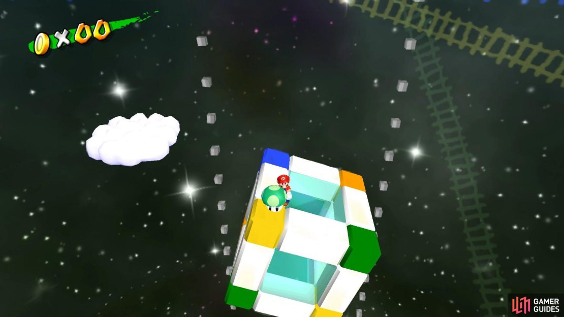 Stay on top of the cube as it spins so you don&rsquo;t fall off.