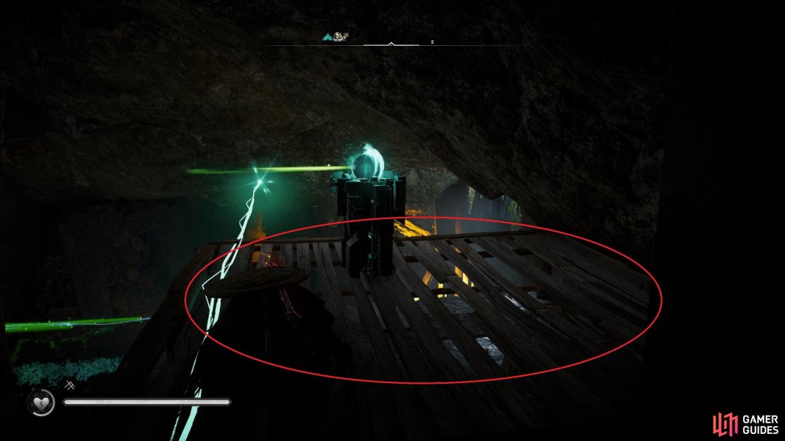 You&rsquo;ll need to shoot the wooden platform to free the pedestal so that you can move it.
