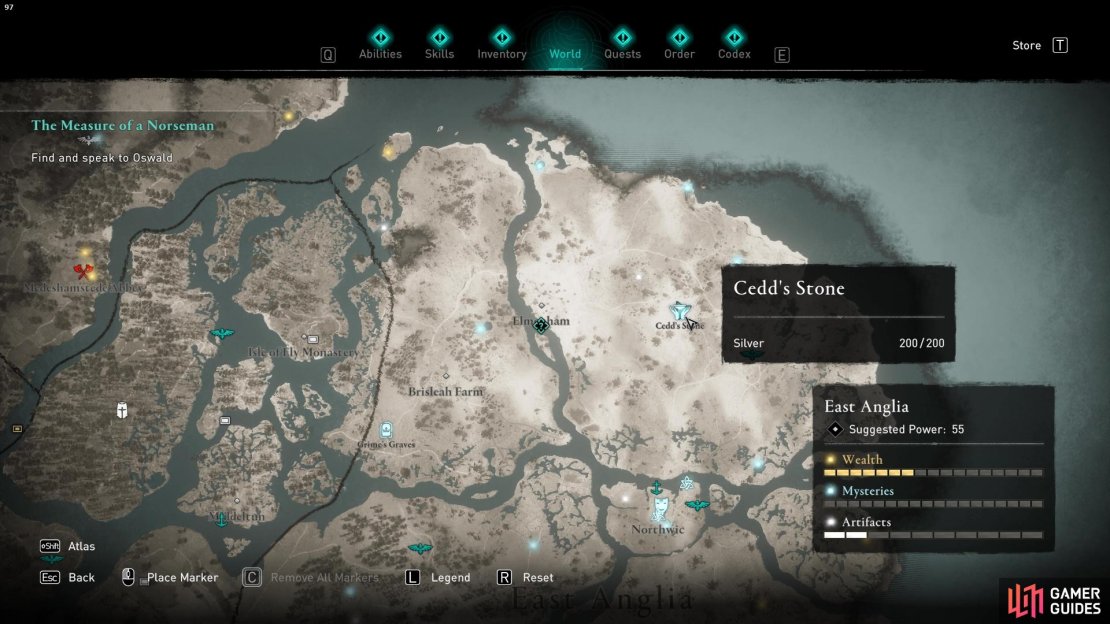 Location: Cedd&rsquo;s Stone Mystery. 