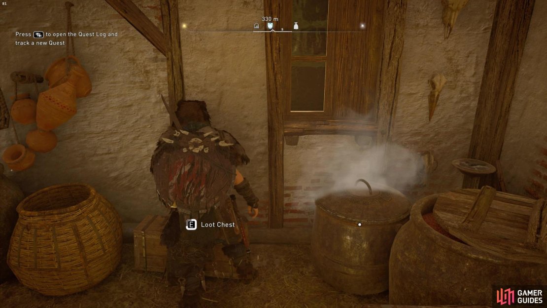 Use the Farmer&rsquo;s key to grab some food and supplies from his home.