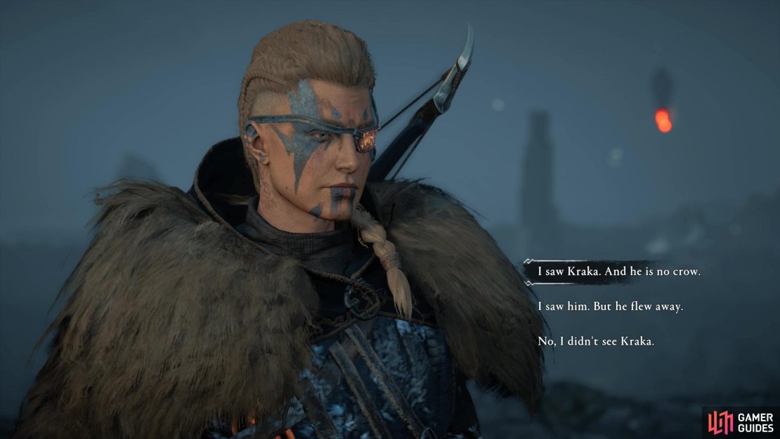 Whatever you tell Skavi, he&rsquo;ll be grateful for your help and give you the Embers of Muspelheim to keep.