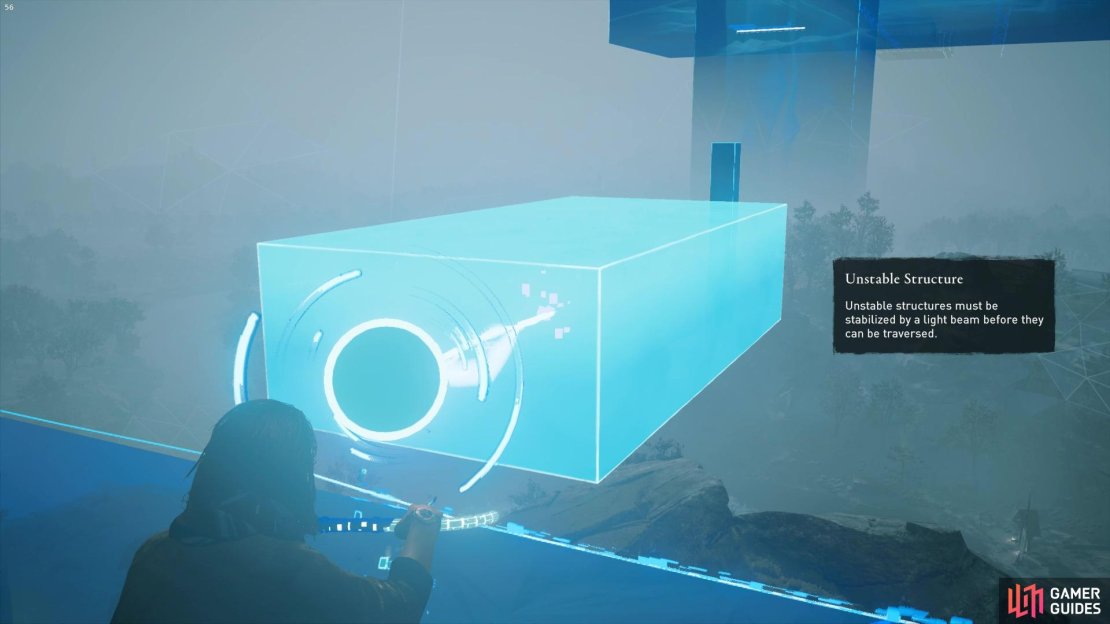 The unstable structures are stabilised by a beam of light and you&rsquo;ll be able to walk on them safely. 