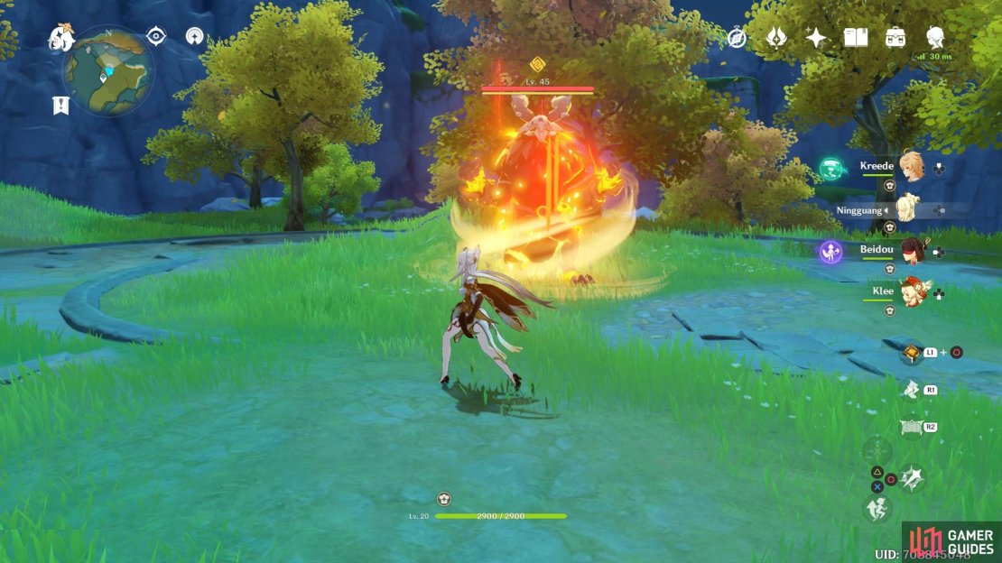 The Stonehide Lawachurl will cast a shield on itself when you initiate battle
