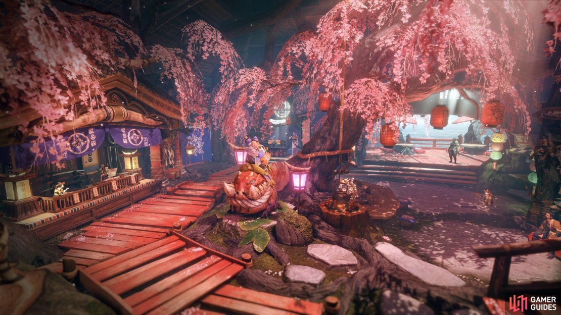 Overlook of the Gathering Hub.