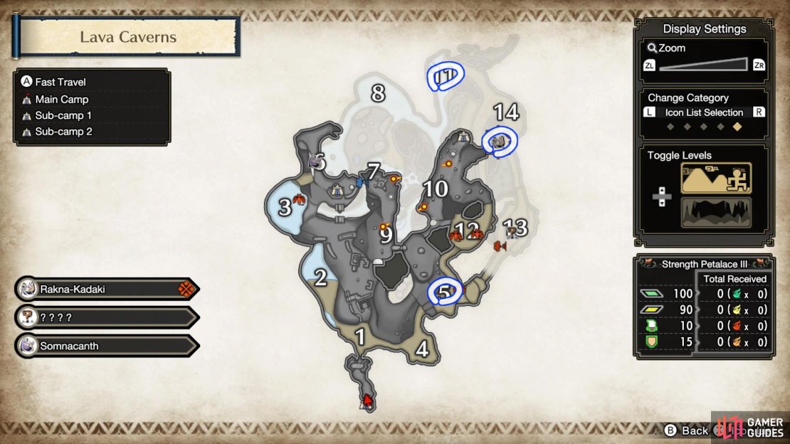 Rakna-Kadaki&rsquo;s possible starting locations.