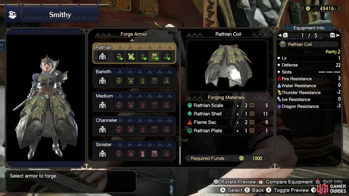 Rathian Armor (female design).