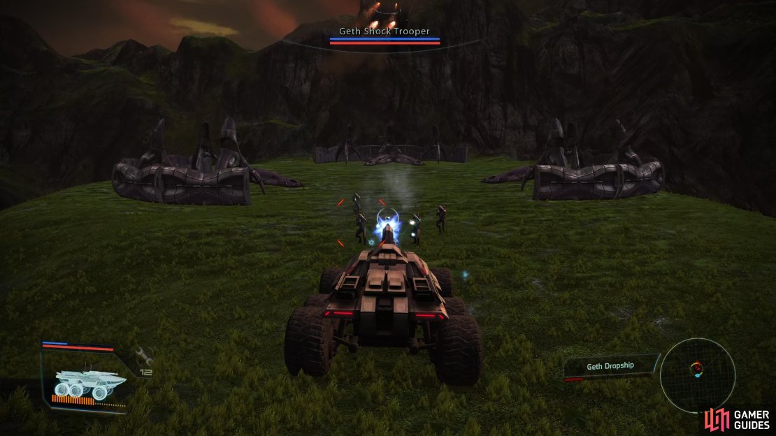 You’ll need to deal with a Geth Dropship on Casbin