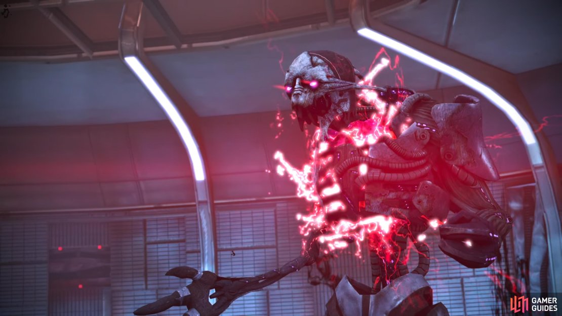 Sovereign will take control of Saren&rsquo;s extensive cybernetic remains in a last ditch effort to seize victory from the jaws of defeat.