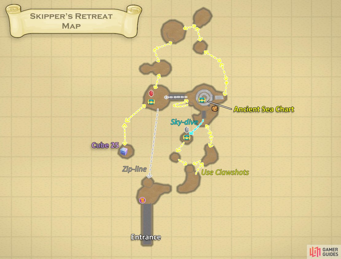 Map of Skipper&rsquo;s Retreat.