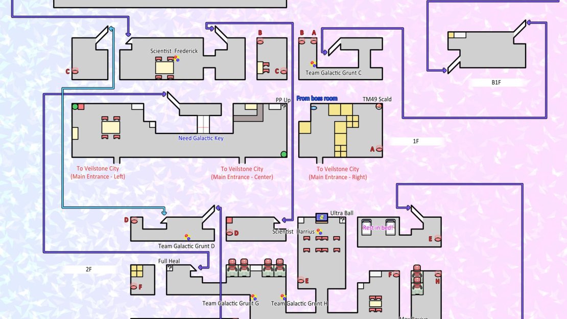 Full map of the Galactic HQ. You’ll probably need it!