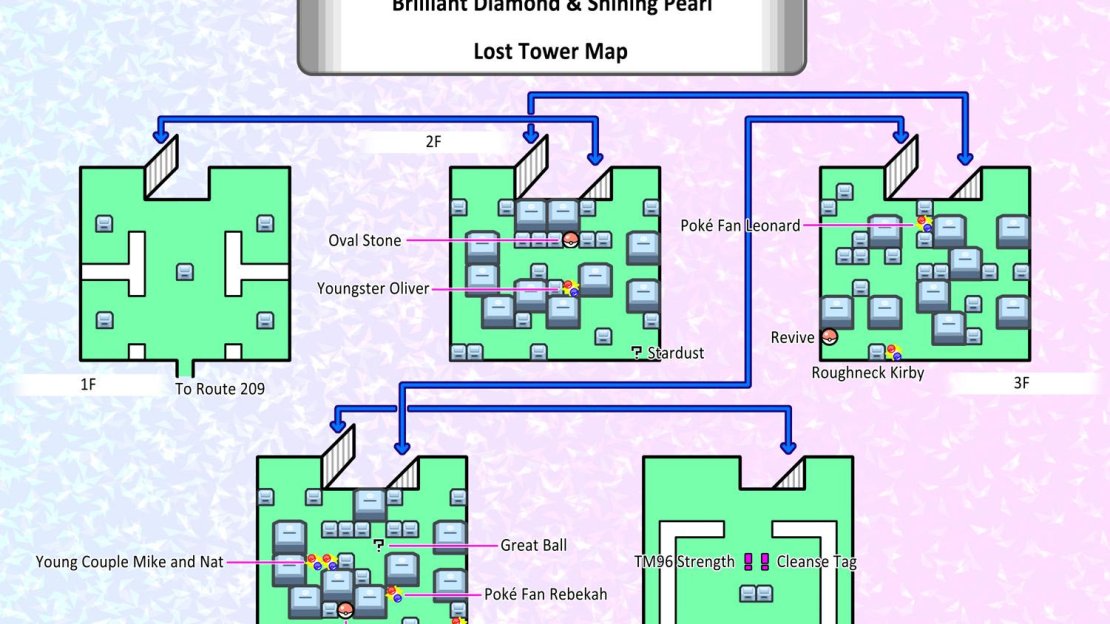 Map of the Lost Tower.