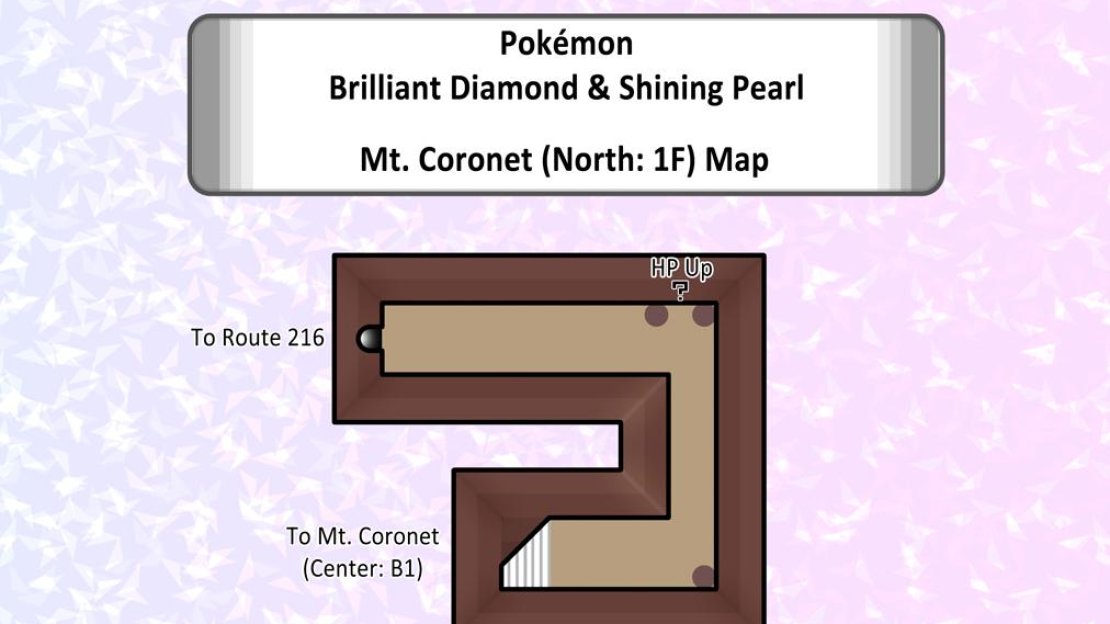Map of Mt. Coronet (North: 1F).