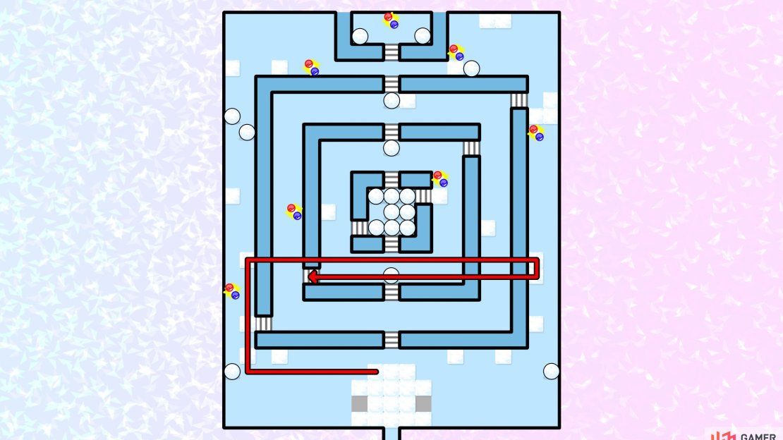 Snowpoint City Gym puzzle: Step 1.