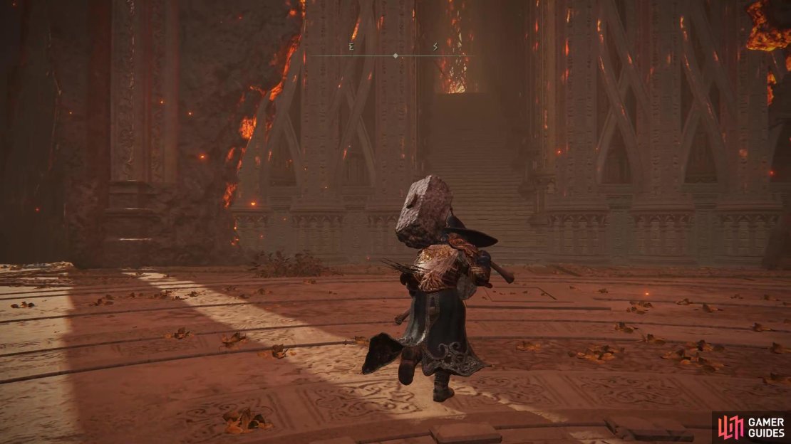 Elden Throne is reached via Godfrey’s boss arena.