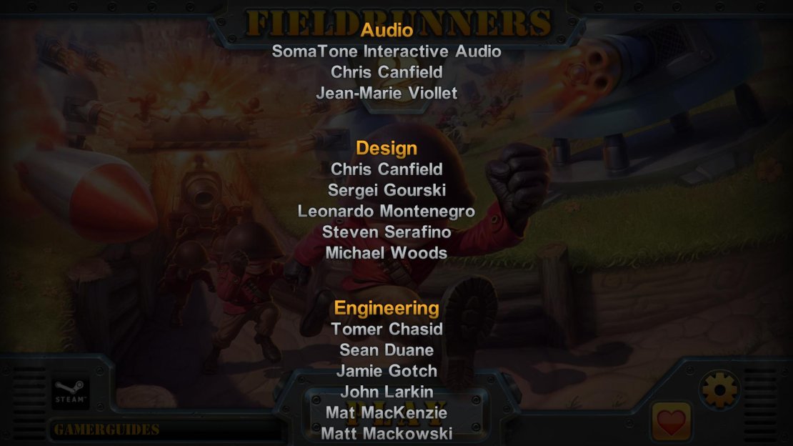 It&rsquo;s a little-known fact, but if you tap on the glowing number 2 at the top of the main screen, you&rsquo;ll trigger the in-game credits.