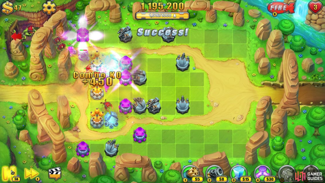 It&rsquo;s combo-central once you&rsquo;ve upgraded your towers. Use your Airstikes as soon as it makes sense to do so.