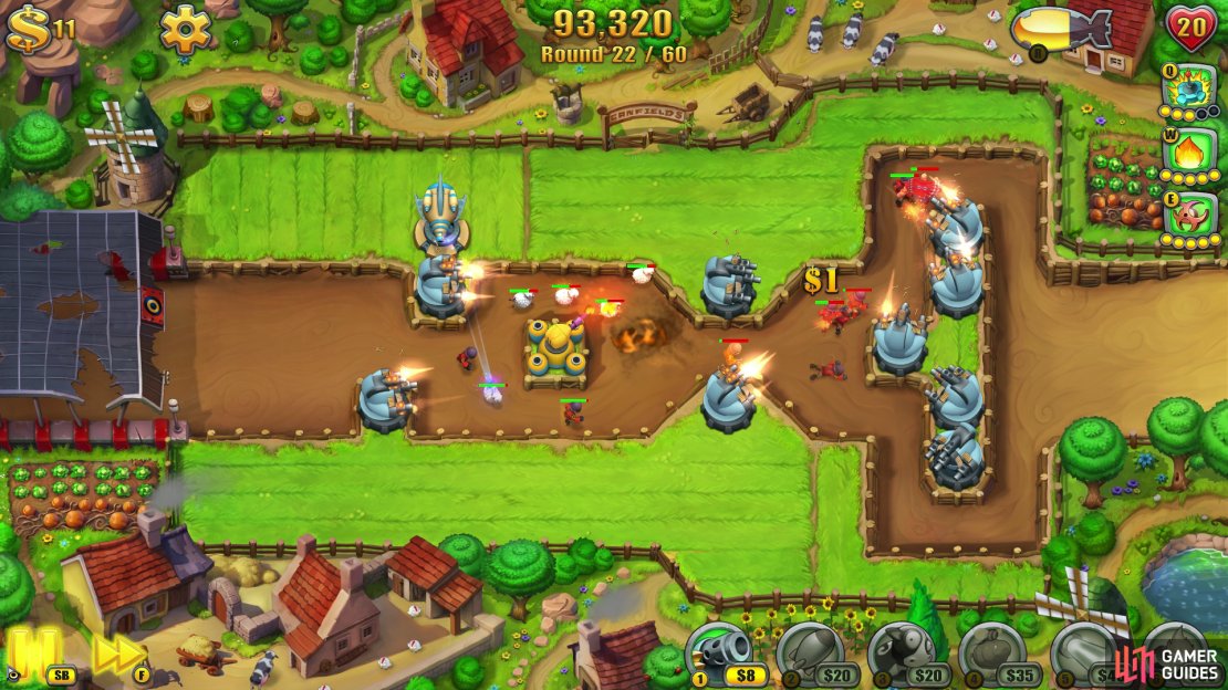 Slow Towers will make the Flamethrower&rsquo;s job much easier and make it less likely a unit will make it out alive.